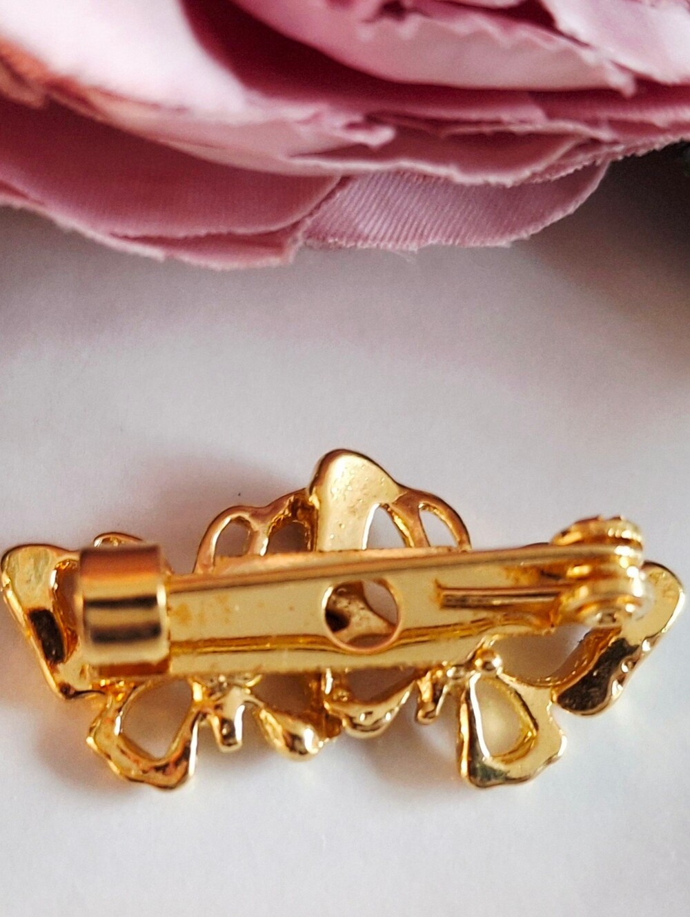 Vintage 80s ✨️🦋🦋Beautiful Jewelled Butterfly Brooch/Pin - Picture 2 of 2